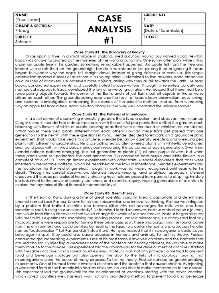 Case Analysis 1 | PDF