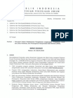 SE No 19 Tahun 2010 Tentang Petunjuk Teknis Pengelolaan Lingkungan Pengadaan Tanah, Relokasi, Penanganan MAR