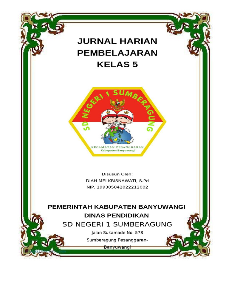 Jurnal Pembelajaran Kelas 5 Pdf