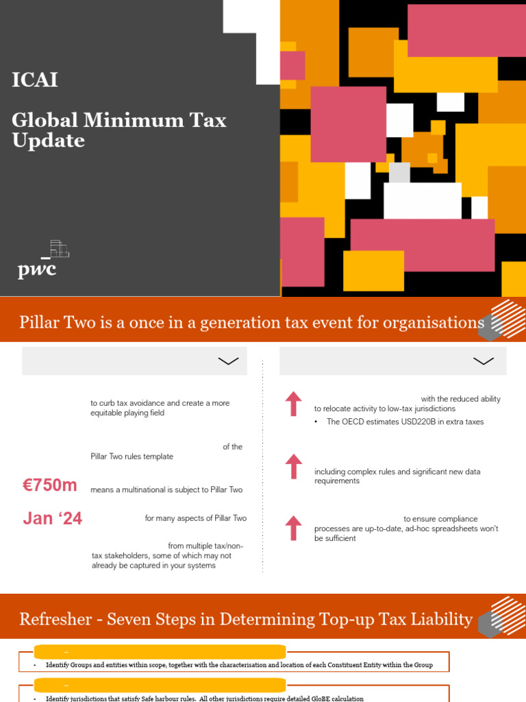 ICAI - Global Minimum Tax (11 Sep 2024) | PDF