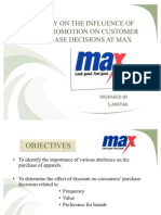 Study On The Effect of Sales Promotion On