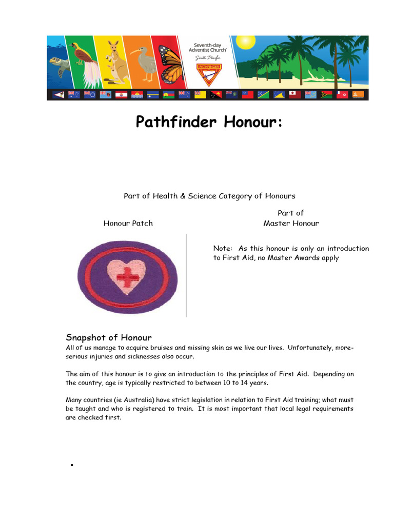 Basic First Aid Honour Requirements | PDF | First Aid