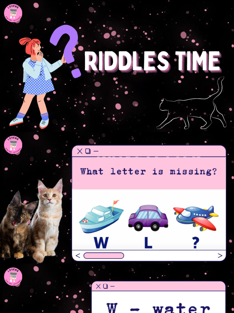 Riddles Time With Cats | PDF