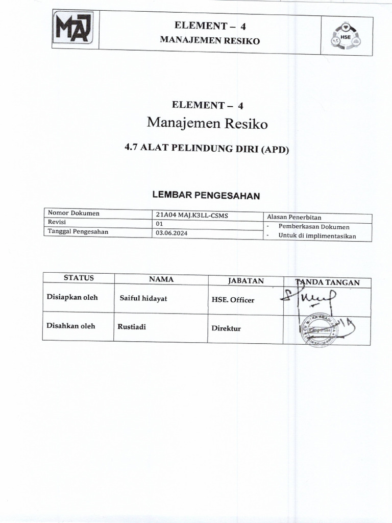 Prosedur APD Update | PDF