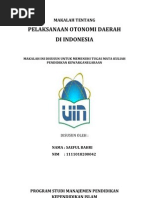 Download Pelaksanaan Otonomi Daerah Di Indonesia by e_i4909 SN77003545 doc pdf