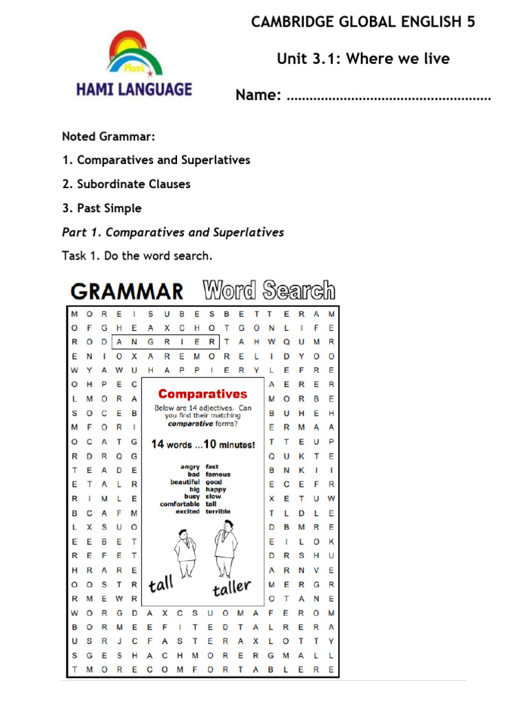 Ge 5 - Unit 3.1 | PDF