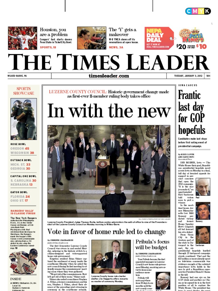 Times Leader 01-03-2012 PDF Harry Houdini Bashar Al Assad