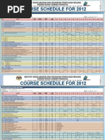 NIOSH 2012 Course Calendar