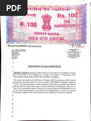 Mini HM lease agreement - Dindi