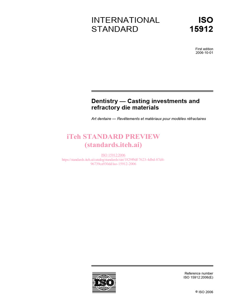 Iso 15912 2006 | PDF