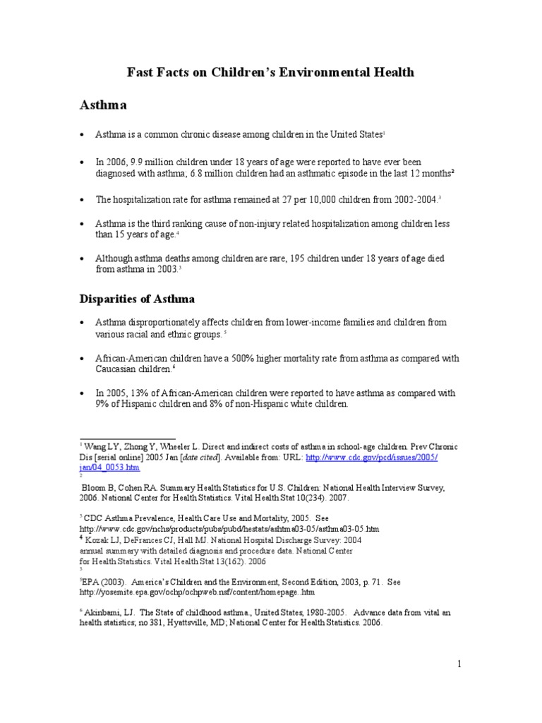 CEH Fast Facts | PDF | Lead | Cancer