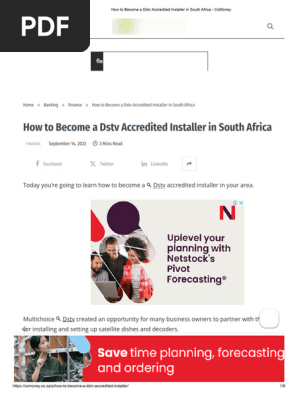 How to Become a Dstv Accredited Installer in South Africa - CoMoney