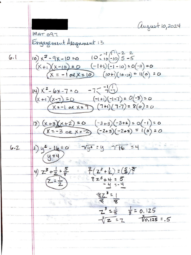 MAT097 Engagement Assignment 13 - Redacted | PDF