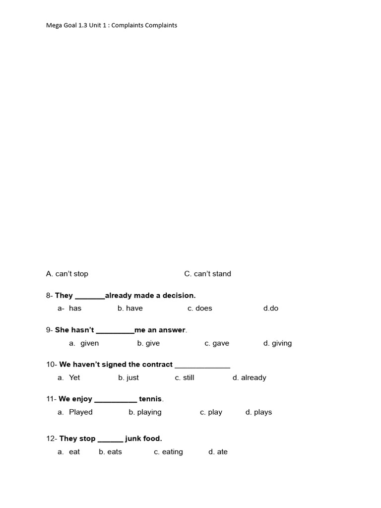 Worksheet U1 | PDF