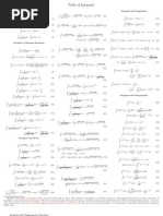 Integral Table