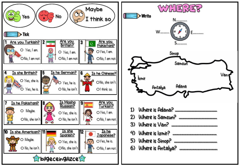Countries Directions New | PDF