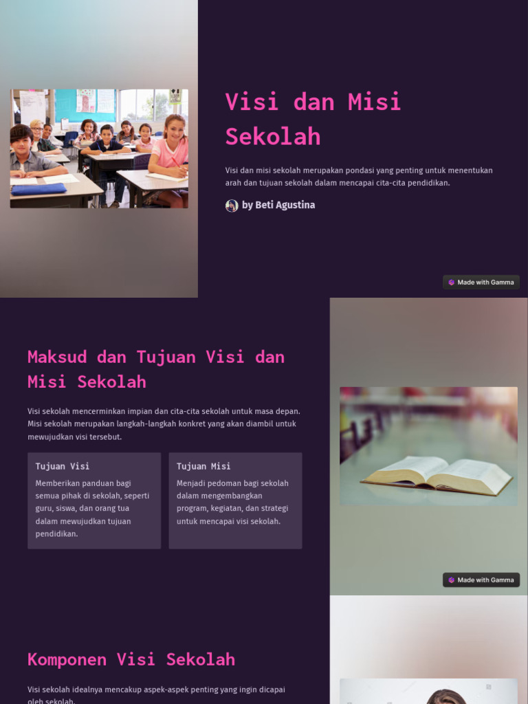 Visi Dan Misi Sekolah | PDF