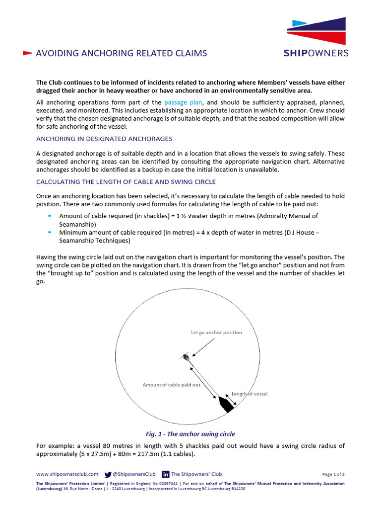 Avoiding Anchoring Related Claims - 121022 1 | PDF