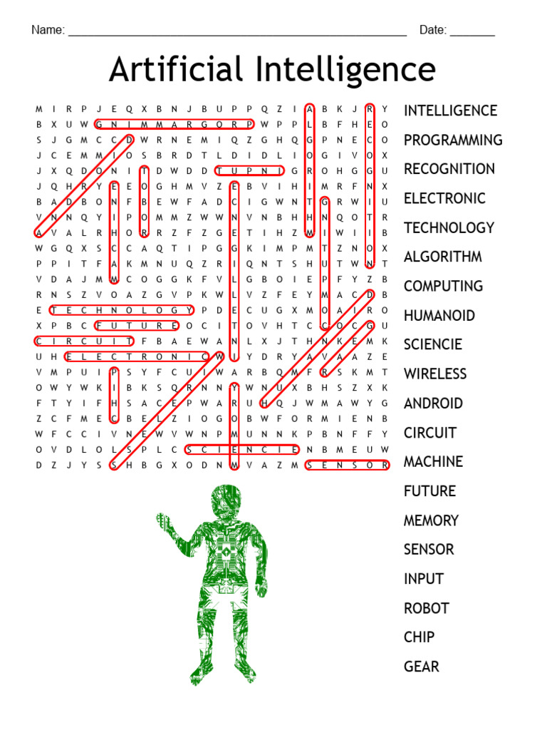 AI and Robotics Word Search Answers | PDF | Android (Robot) | Computer ...