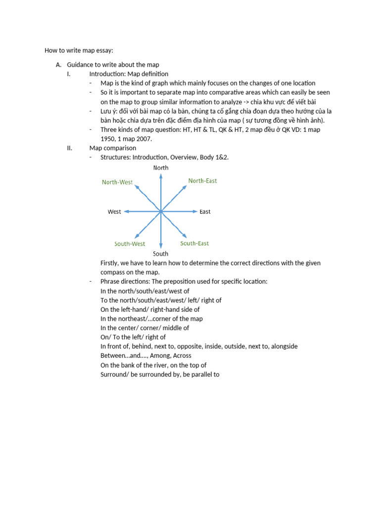 How to Write Map Essay | PDF