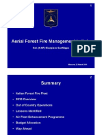Aerial Forest Fire Management in Italy: Col. (It AF) Gianpiero Sanfilippo