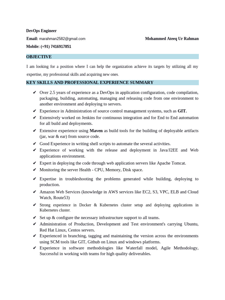 Devops Engineer 2.5 Mar | PDF
