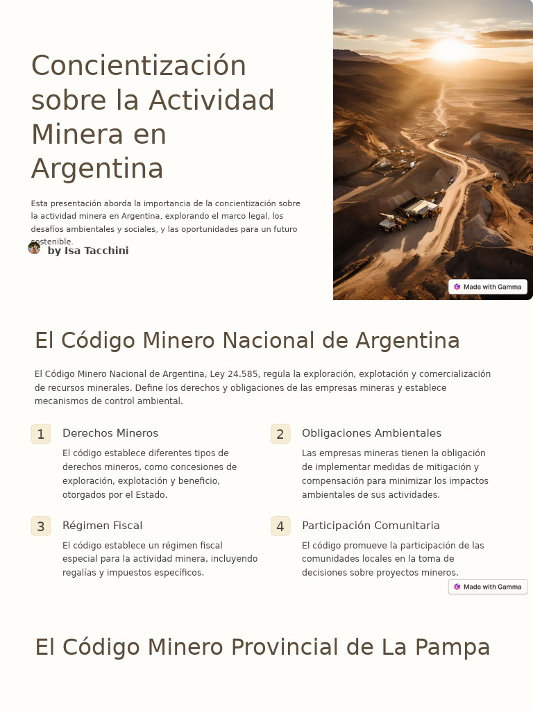 Concientizacion Sobre La Actividad Minera en Argentina | PDF