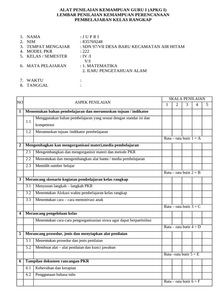 Apkg Kelas Rangkap | PDF
