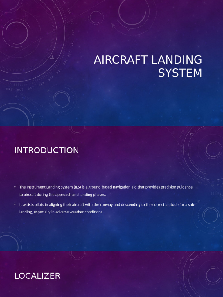Aircraft Landing System Pdf