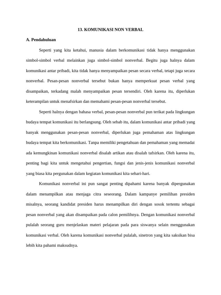 13 komunikasi non verbal pdf