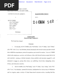 Combs Indictment
