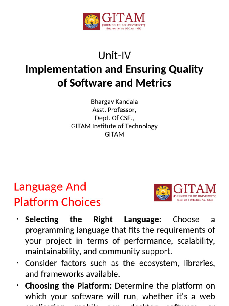 Se Unit Iv | PDF