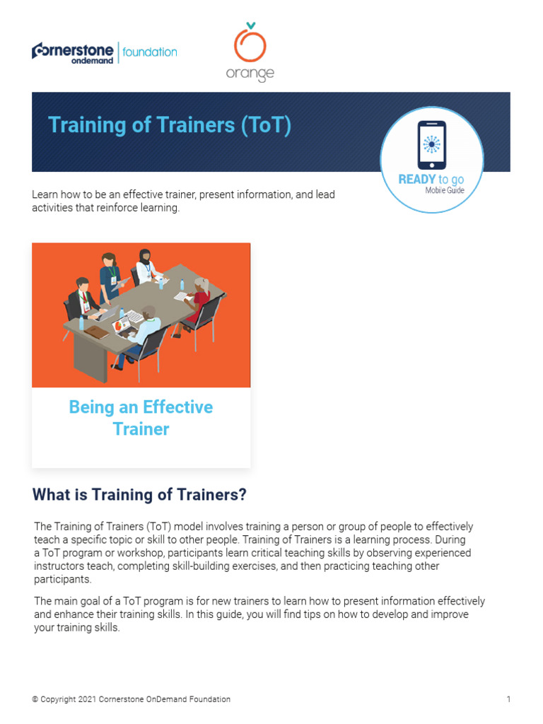 Mobile Guide Training of Trainers 2021 A | PDF