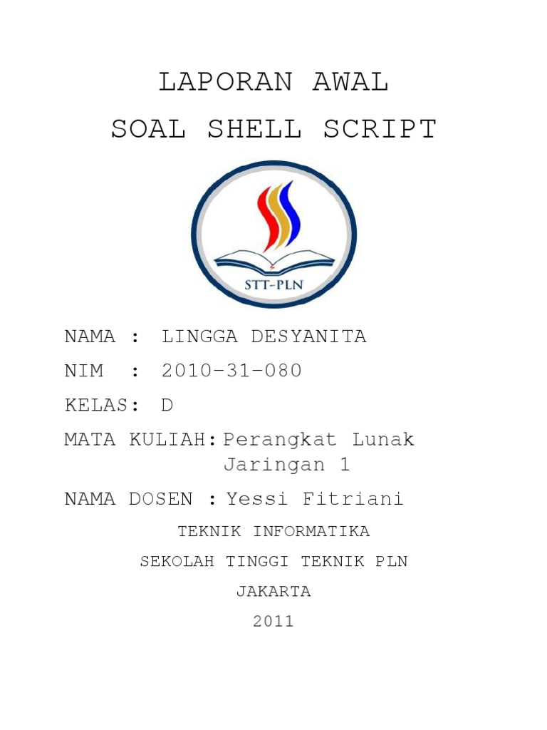Contoh Soal dan Jawaban Shell Script | PDF