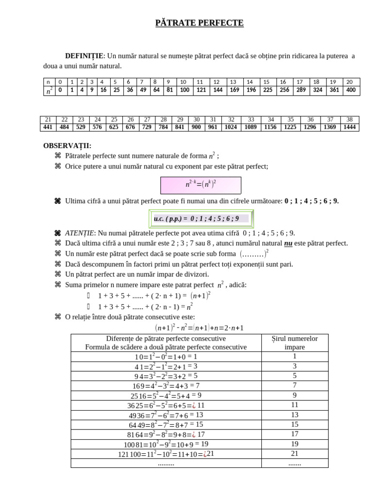 PML 5 Patrate | PDF