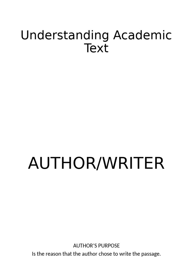 Understanding Academic Text Eapp Pdf