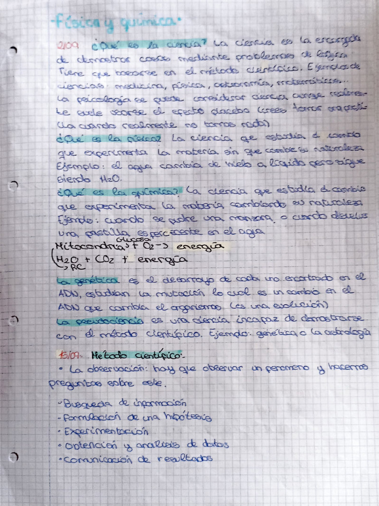 Apuntes Fyq Tema 1 | PDF