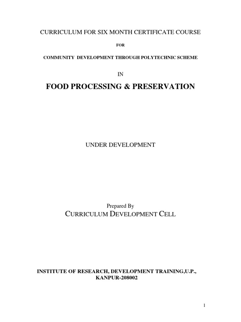 Food Processing PDF