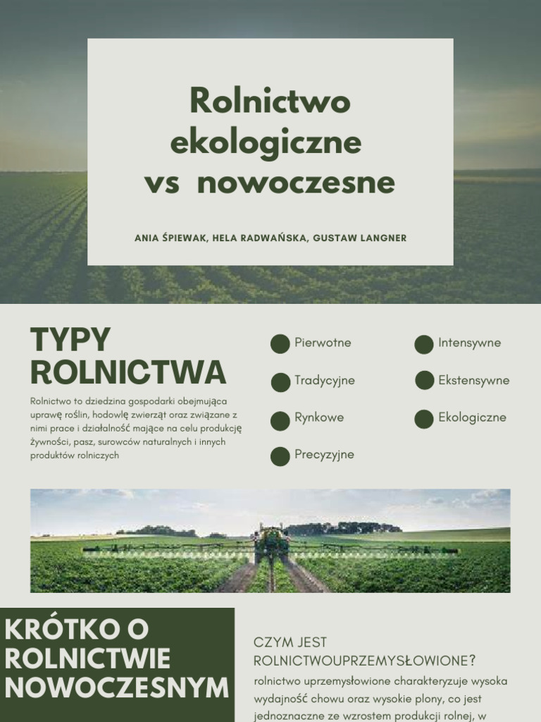 Rolnictwo Ekologiczne PDF | PDF