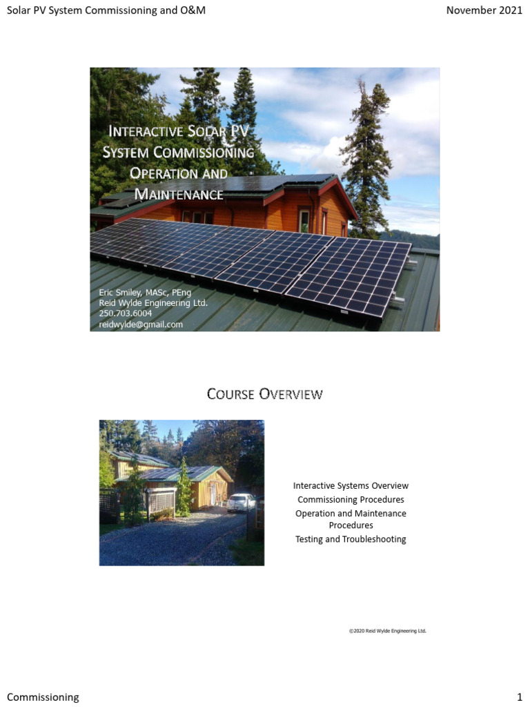 Solar PV System Commissioning Guide | PDF | Solar Panel | Photovoltaics