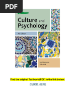 Culture and Psychology 1764087271 | PDF | Psychology | Value (Ethics)