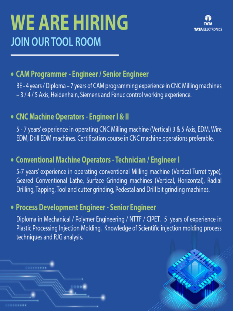 Engineering Roles At Tata Electronics Pdf