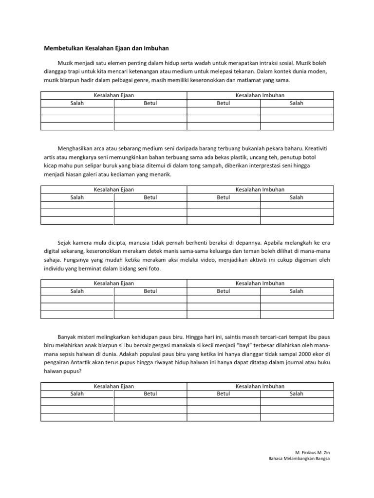 Latihan BM | PDF
