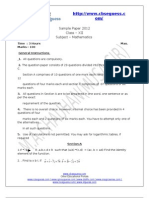 Sample Paper 2012 Class - XII Subject - Mathematics: K J I A K J I B