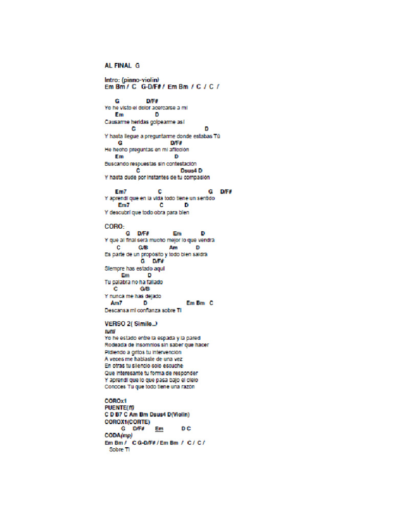 Al Final | PDF
