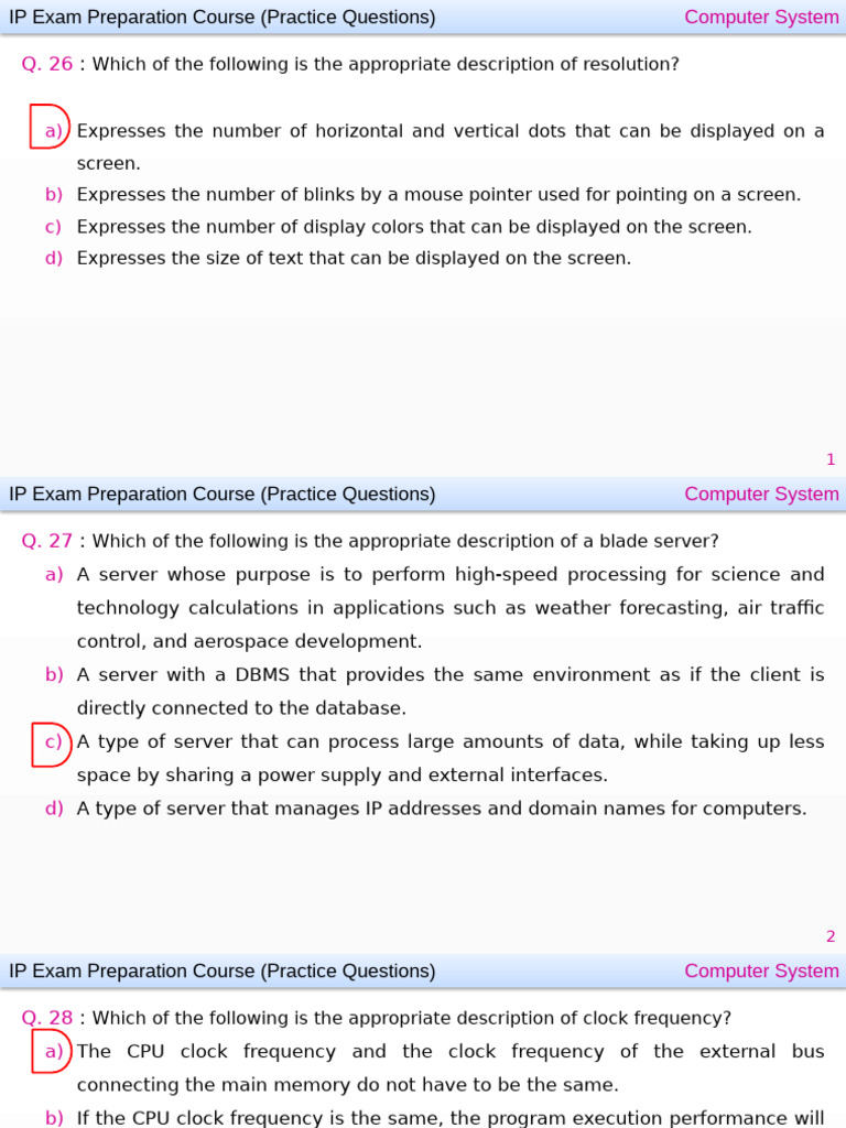 IP Preparation Course 3 | PDF | Databases | Art