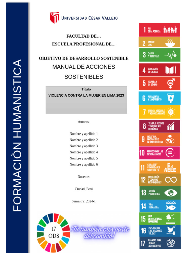 Manual de Acciones Sostenibles - ODS | PDF