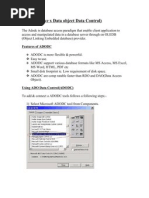 Adodc (Active X Data Object Data Control)