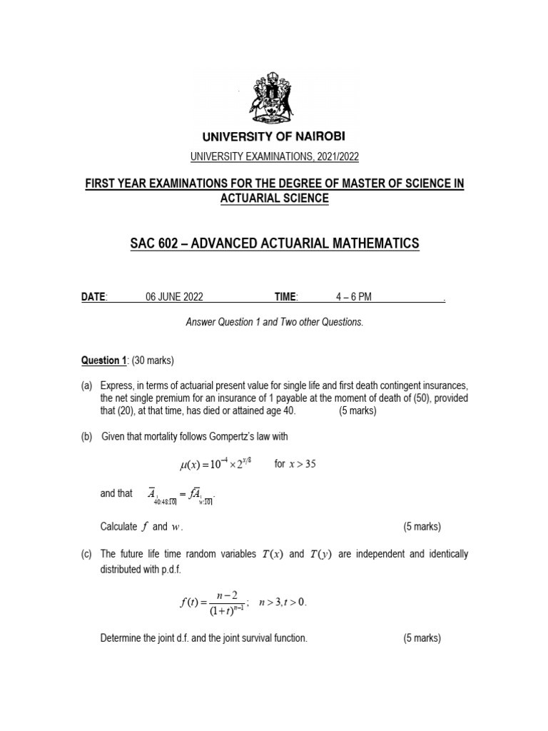 SAC 602 Exam 21 - 22 | PDF