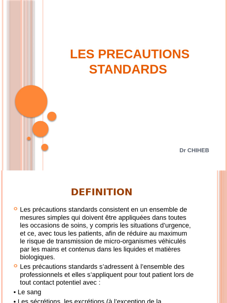 05les Precautions Standards | PDF